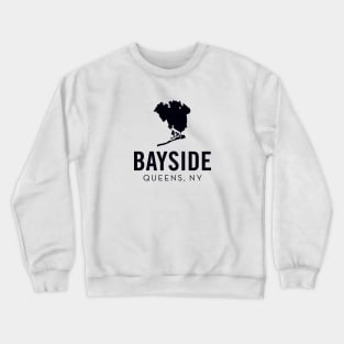 Bayside, Queens - New York (black) Crewneck Sweatshirt